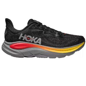 HOKA Men's Clifton 10 Running Shoes-Color: Black/Grey